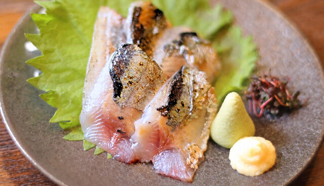 秋刀魚炙り刺し